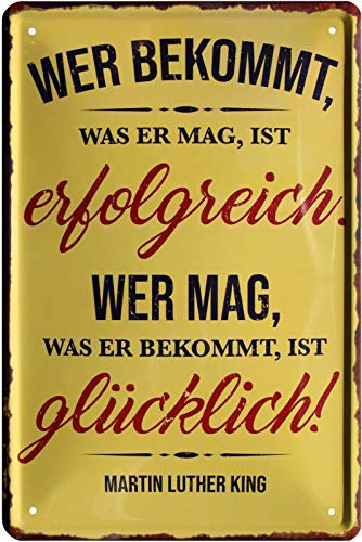 schilderkreis24 – Inspirierende Sprüche für Alltag, Motivation und Lebensweisheit – Wanddeko & Geschenkideen 20x30cm (Wer bekommt, was er mag, ist erfolgreich)
