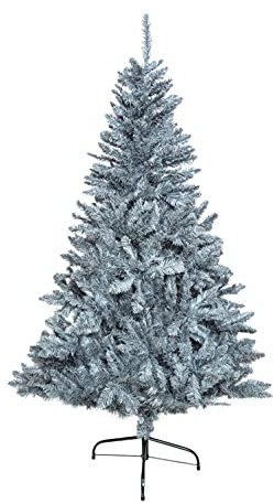 SHATCHI Albero di Natale artificiale deluxe, 3 m, verde gelido, pino imperiale, rami incernierati, 2516, punte a matita con supporto in metallo, decorazioni natalizie per la casa, in PVC, 300 cm