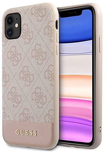 Guess GUHCN61G4GLPI Schutzhülle für iPhone 11 6,1 Zoll 4G Stripe Collection