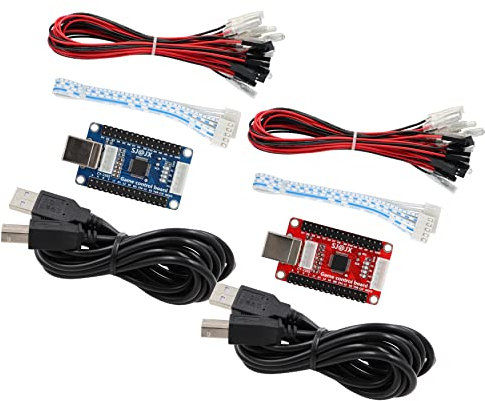 SJ@JX Arcade Game Carte Encodeur USB - Manette de Jeu Zero Delay Boutons Joystick - Compatible avec Nintendo Switch, PC, PS3, Raspberry Pi