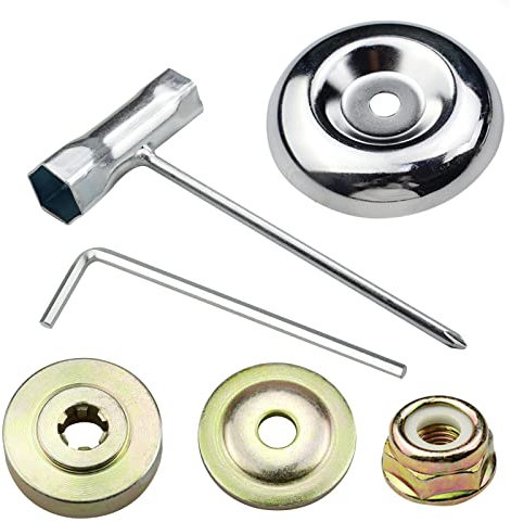 wocpvm 6 Stück ersatzteile für Motorsense Getriebe Strimmer Teile Universal Metall Freischneider Zubehör für Rasenmäher Trimmer Freischneider