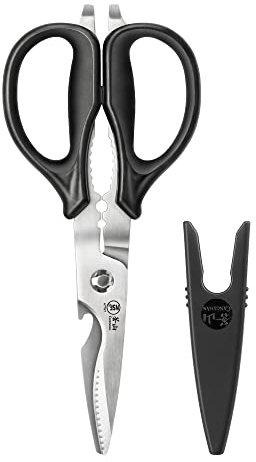 Cangshan 503343 9-inch Heavy-Duty Come-Apart Kitchen Shears with Guard