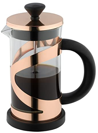 Café Olé Classico Cafetiere, Copper Finish, 1000ml, 8 Cup, French Press Coffee Maker, Heat Resistant Handle, Stainless Steel, CM-10CU