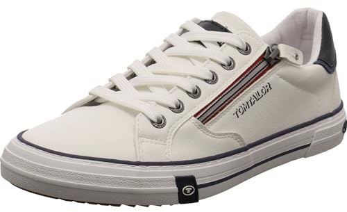 Tom Tailor Herren 7480070003 Sneaker, White, 41 EU