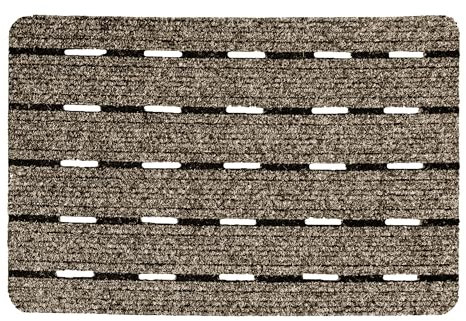 Astra Fussmatte aussen - Schmutzfangmatte strapazierfähig - Türmatte rutschfest - Fußmatte Outdoor - Haustür - Terasse - Garten - 40x60 cm beige