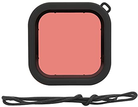 Filtre D'objectif De Plongée pour GoPro 8, Accessoire De Photographie sous-Marine Et Filtre D'appareil Photo Submersible, équipement De Plongée pour Appareil Photo, Filtre ABS Léger(Rose)