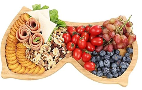 Tagliere per Formaggi Tagliere Legno Aperitivo Taglieri per Aperitivi Tagliere regalo Per Decorazioni per la casa, cibo, verdure, frutta, salumi, antipasti (24cmx11,3 cm)