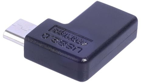 Pnuokn Adaptateur coudé Micro USB vers USB C Type C 90 degrés Micro USB vers Type C Convertisseur Connecteurs Adaptateur Micro USB coudé