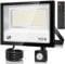 VRFMALIY 100W Projecteur LED Détecteur de Mouvement et Télécommande,10000LM Projecteur Extérieure LED,7000K Blanc Froid Spot LED Extérieur,IP67 Etanche Eclairage Exterieur pour Jardin Garage Entrée
