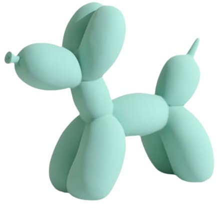 YOYUMI Skulptur Ballon Hund Ornamente Wohnzimmer Schlafzimmer Weinschrank Dekoration Kunstharz Kunsthandwerk Weiche Dekoration Kunst Hellgrün