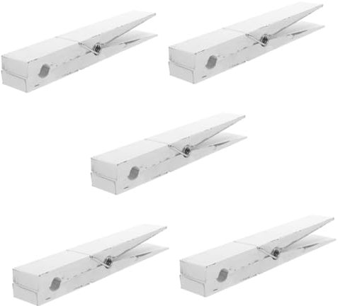 Amosfun Lot De 5 Pinces À Linge Géantes en Bois Robustes pour Serviettes De Cuisine Et Salle De Bain