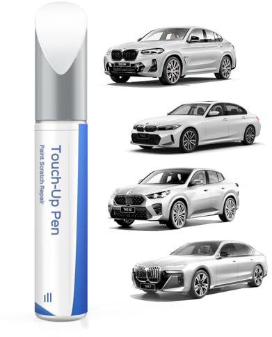 Pintura de retoque para BMW Serie 2/3/5/X1/2020 X2/18 X3/X4 – Coincidencia exacta – Reparación de arañazos y desconchados – Mineral blanco metálico (A96)