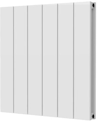Epsilon 600 x 582 Aluminium Horizontal Double Radiator - White