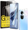Coiwxmoi 2 Piezas Protector Pantalla Para OPPO Reno 10 5G/OPPO Reno 10 Pro 5G Cristal Templado con 2 Protectora Lente Cámara Dureza 9H Antiarañazos Sin Burbujas Transparente Vidrio Película