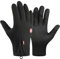 Generisch Frostfit - Thermo Handschuhe, Warme Winterhandschuhe mit wasserabweisender Beschichtung und Touchscreen-Funktion, für Schnee Skifahren Laufen Radfahren Autofahren (Schwarz, XL)