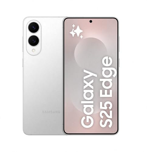 Samsung Galaxy S25 Edge AI Smartphone, Galaxy AI, Android Smartphone, 12GB Memory, 256GB Storage, 200 MP Camera, Long Battery Life, Titanium Silver, 3 Year Samsung Extended Warranty (UK Version)