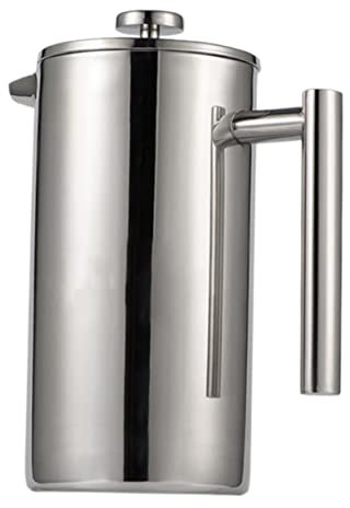 SOLUSTRE Kaffeekanne Mit Doppelwand Isolierung Hitzebeständige Mit Integriertem Teesieb Für Tee Heiße Und Kalte Getränke