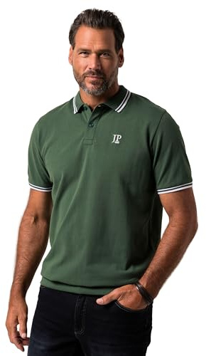 JP 1880 Herren große Größen Übergrößen Menswear L-8XL Poloshirt, Bauchfit, Piqué, Halbarm, bis 8 XL