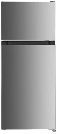 PKM GK126ELIX Kühl-Gefrier-Kombination | 117 L Nutzinhalt| Inox Design| LED-Beleuchtung | EEK E | 4* Gefrierfach | 40 dB