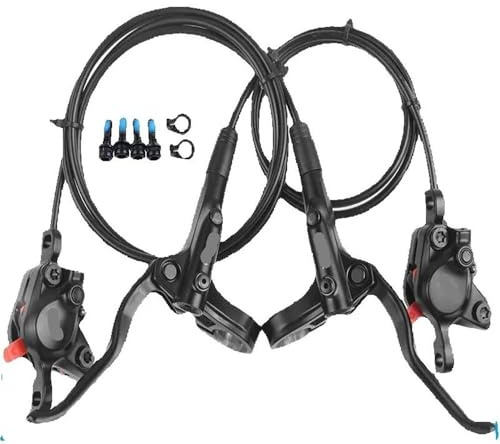 LgvzOcs Hydraulische Scheibenbremse, kompatibel mit MT200 MT201 M315 Mountainbikes – 2-Kolben-Bremssattel mit 3-Finger-Stahlhebel(MT200 A Pair)