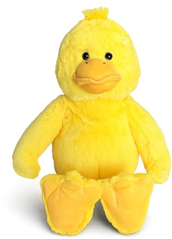 Murago - Plüsch Tiere ca. 44cm - Ente - Plüschtier Kuscheltier Stofftier Tierfigur Kinderzimmer Deko Gelb Plüschfigur Kuscheltiere Spielzeug weich waschbar