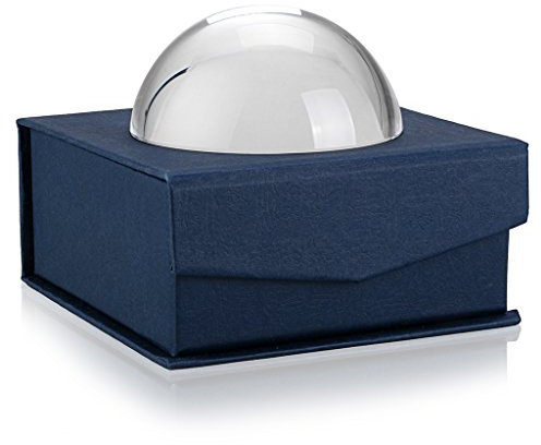 Sumnacon Crystal Magnifying Glass Dome - 3.15'' Crystal Magnifier Dome, Fuctional Paperweight/Photography/Decoration, Reading Aid for Blueprints, Maps, Small Fine Print Etc