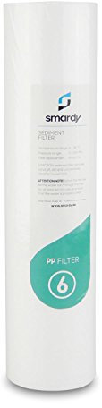 smardy HOME 201 Trinkwasserfilter Auftischfilter für Wasserhahn 5 Mikron PP Sedimentfilter (Ersatzfilter 06)