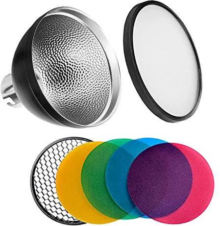 Godox AD-S2 Reflector estándar con difusor suave y filtro de color AD-S11 para fotografía Witstro Flash AD200 AD180 AD360 AD360II (AD-S2)