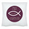 4youDesign Personalisiertes Kissen Meine Konfirmation/Firmung/Kommunion (Fisch) - Geschenkidee - Dekokissen - personalisiertes Geschenk (violett)