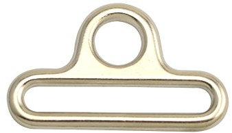 Wuuycoky Ovaler Ring mit 3,8 cm Innendurchmesser, Zinklegierung, silberfarben, Dreieck-Schnalle, Dreieck Einstellring, 6 Stück