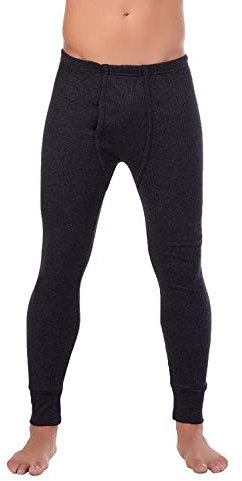 BestSale247 Herren Thermo Unterhose Lang Männer Skiunterwäsche (Anthrazit, 5 / M)