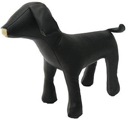 Lovelonglong Schaufensterpuppe aus PU-Leder, stehend, Modell für Kleidung, Haustiergeschäft, Schwarz, Größe M (klein)