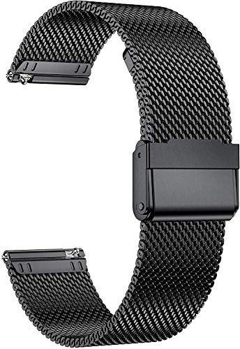 MUENShop 22mm Cinturino Compatibile con Huawei Watch GT 3/4 46mm Samsung Galaxy Watch 46mm Cinturini in Acciaio Inossidabile di Ricambio Compatibile con Orologi per Donna e Uomo
