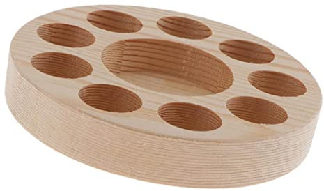 joyMerit 10 Löcher Farbständer für Figur Malen Miniaturen Farbhalter Pinselhalter Regal für Werkstatt Modellbau