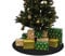 Primaflor - Ideen in Textil Weihnachtsbaum-Unterlage Glimmer Rund - Schwarz, 50 cm Durchmesser, Tannenbaum-Bodenschutzmatte, Glitzer Event-Teppich