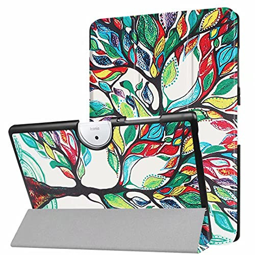 Schutzhülle für Acer Iconia One 10 B3-A40 Tablet, ultradünn, leicht, Folio-Standfunktion, luxuriöses Leder, für Android 10,1 Zoll Acer Iconia One 10 (B3-A40) (Happy Tree)