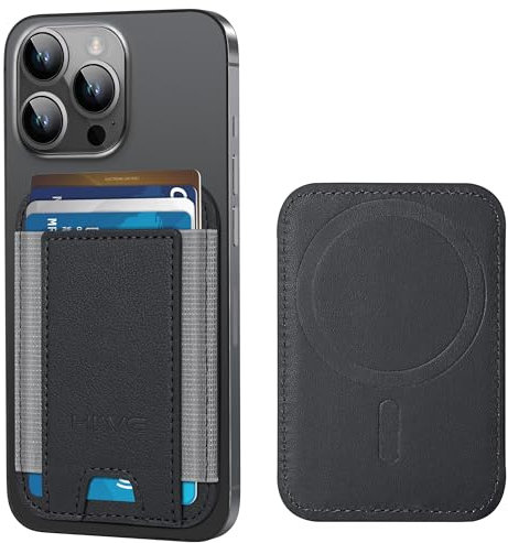 Porta carte magnetico per Apple Magsafe, porta carte magnetico Magsafe per iPhone 12 iPhone 13/14 Magsafe Wallet, portafoglio in pelle Mag-Safe per retro di iPhone 14/13/12 Series, adatto a 6 carte,