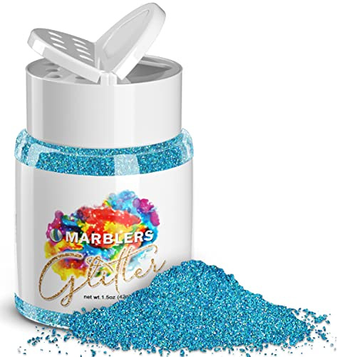 MARBLERS Holographic Glitter [Holo Maui] 1.5oz (42g) | Fine | Non-Toxic, Vegan, Cruelty-Free | Face, Body, Eyeshadow, Hair, Festival, Party Makeup | Nail Art, Polish | Resin, Tumbler, Slime, Craft