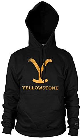 Yellowstone Offizielles Lizenzprodukt Kapuzenpullover (Schwarz), XX-Large