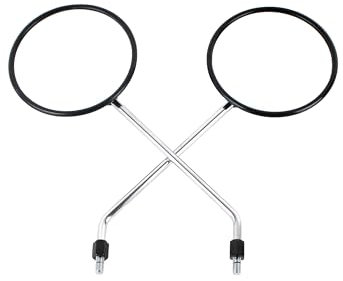 1 Paar Rückspiegel Ø125mm M8 verchromter Spiegelarm Simson S51, S50, Enduro