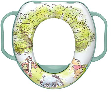 keeeper Winnie Puuh Kinder-Toilettensitz, Ab ca. 18 Monate bis ca. 4 Jahre, Weiche Sitzfläche, Anti-Rutsch-Funktion, Olga, Nordic Green