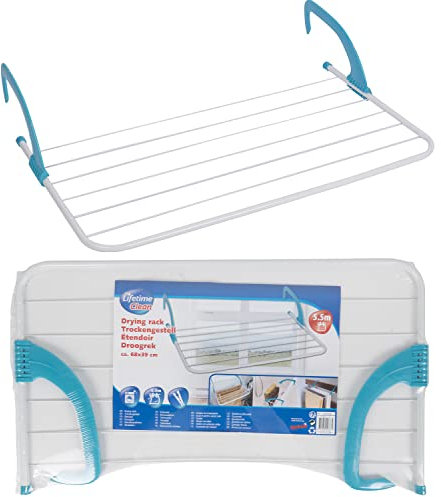 Vivo Technologies 2 Pack Over Radiator Airer Clothes Washing Drying Indoor Rack Rail Dryer Adjustable -XL