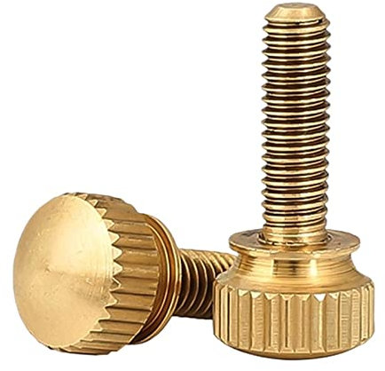 WILLWA Messing Doppelschicht mit Stufen Hoher Kopf Rändelschraube Doppelschicht Computergehäuse Schrauben Kupfer M3 M4 M5 M6 M8 M10 (Color : 30mm, Size : M5 (2Pcs))