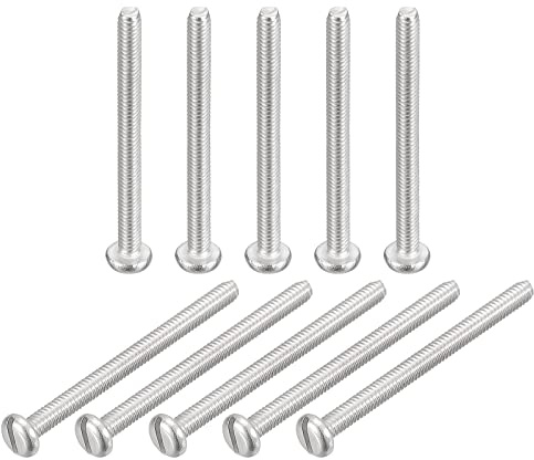 sourcing map 50 Stk Edelstahlschrauben M2 x 25mm, 304 Maschinenschrauben Schrauben Set Schlossschrauben Holzschrauben Geschlitzt Antrieb Bindekopf Bolzen