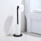Porte-rouleau de papier toilette debout en acier inoxydable 304 avec base robuste, autoportant, anti-rouille, porte-rouleau de papier toilette (noir)