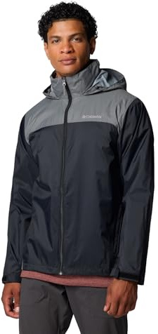 Columbia Men's Glennaker Lake II Rain Jacket, Black/City Grey, X-Large