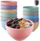 Praknu Müslischalen 12er Set - Schale Keramik - Große Müsli Schüssel - Mikrowellen- & Spülmaschinenfest - 700 ml Bowl - Suppenschüssel Groß