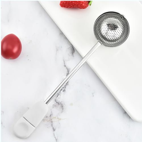 ALLOMN Baker’s Dusting Wand for Sugar Flour and Spices, 2PCS Stainless Steel Dusting Wand Powdered Sugar Shaker Tea Strainer Multipurpose Spoon Duster Sifter for Baking Cooking