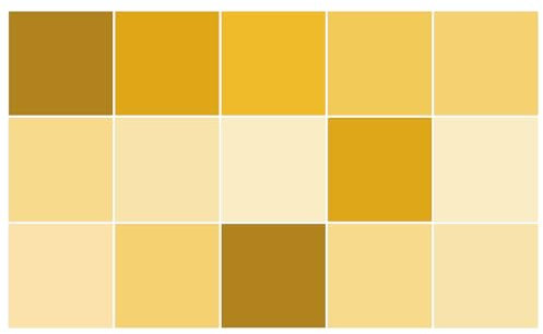 Ulticool Adesivi impermeabili per piastrelle - Ocra giallo sole moderno - 15 x 15 cm - 15 pezzi - 15 pezzi di adesivi a forma di piastrelle autoadesive - per pareti, toilette, bagno, cucina,