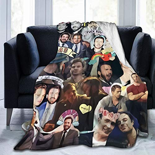Suehome Sebastian Stan Bucky Barnes Weiche und bequeme warme Fleecedecke für Sofa, Bett, Büro, Kniepolster, Bett, Auto, Camping, Couch, gemütliche Plüsch-Überwurfdecken